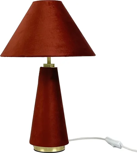 Stylische Samtschirm Tischlampe für Schlafzimmer und Wohnzimmer