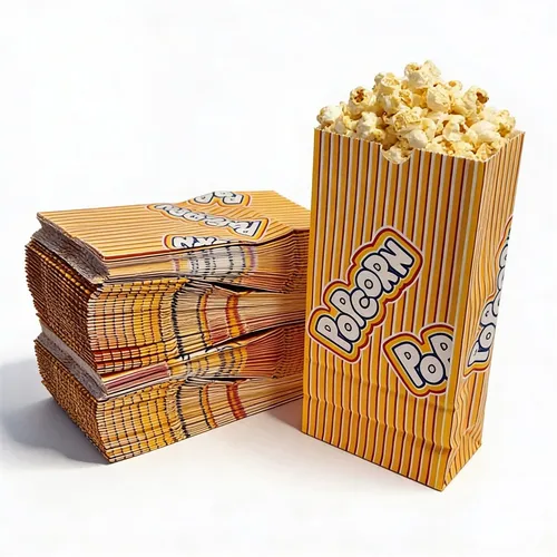 Popcorn Warmhaltetüte 75 g 1,3 Liter 10,5 x 6 x 20,5 cm, 2-lagig 100 Stück