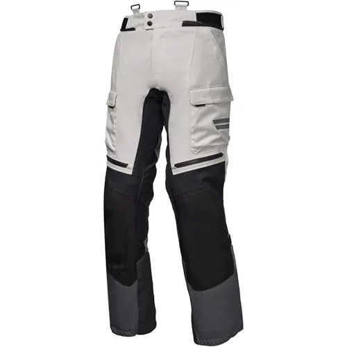Motorradhose Modeka Atlaz hellgrau schwarz Gr. XL von Modeka