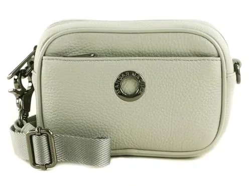 Mandarina Duck Schultertasche Grau (Pearl) Mellow Leather P10fzt37 16 x 11 x 6 (L x H x B)