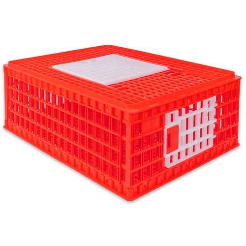 Geflügel Transportbox 74x55x29cm für Huhn, Ente und Wachtel - Praktische Transportbox mit Tür oben und 2 Seitentüren, ideal für die sichere Beförderung von Geflügel wie Hühner, Enten und Wachteln.
