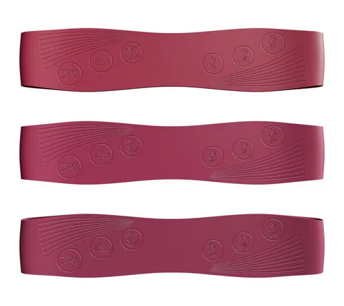 NEOLYMP Trainingsband Pilates Fitnessbänder - Resistance Bands 3er Set – 9/14/18 kg, 3 Widerstandsstufen Silikon Gymnastikband rutschfest für Pilates, Yoga