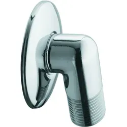 KLUDI Schlauch-Anschlussbogen mit Rosette, chrom, 6054005-00