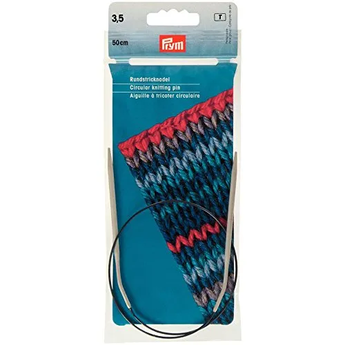 Prym 211246 Rundstricknadeln ALU 50 cm 3,50 mm grau