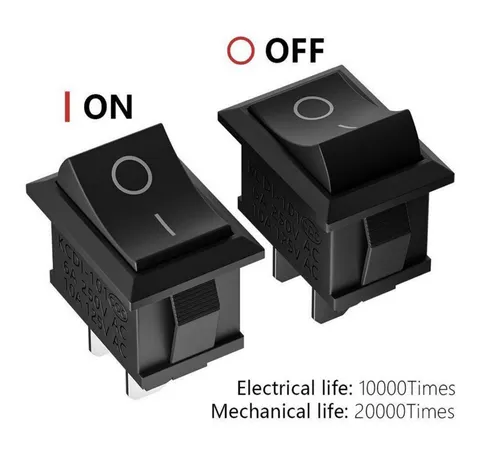 ✅ 2x Premium Ein Aus Einbau Wippschalter Schalter On Off 2Pin 220v 12v Rechteck