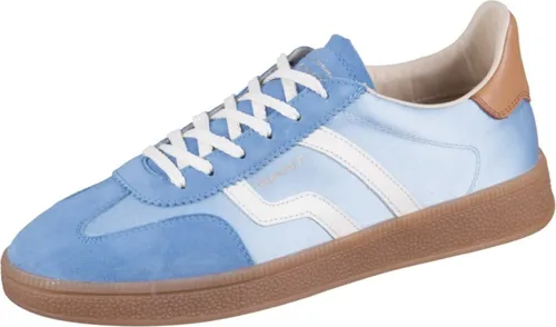 GANT FOOTWEAR Damen CUZIMA Sneaker, Blau, 38 EU - Damen-Sneaker mit stylishen Textil- und Leder-Elementen, ideal für den Alltag und bequem dank flacher Sohle mit 2,5 cm Absatzhöhe.