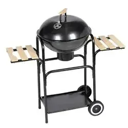 vidaXL Barbecue Grill Kugelgrill mit Holzablagen von vidaXL