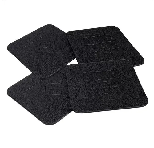 HSV Tasse HSV Untersetzer 4er Set schwarz in schwarz von HSV