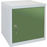 PROREGAL® Spind Schließfachwürfel Blocky mit Zylinderschloss - Robuster Spind aus 1 mm Qualitätsblech, ideal für die sichere Aufbewahrung von Wertgegenständen, abschließbar mit Zylinderschloss und zwei Schlüsseln, vielseitig einsetzbar in Industrie und Privatbereich.