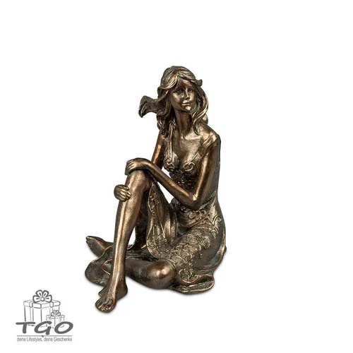 formano Dekofigur - Bronze Frau - Figuren & Skulpturen, stilvolle Dekofigur in Bronze, ideal für das Wohnzimmer, 13 cm breit und 17 cm hoch, verleiht jedem Raum Eleganz.