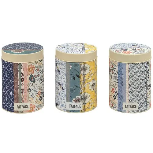 Geschenkdosen Set Design FATFACE by Elite Gift Boxes - Frischhaltedosen im bezaubernden Design - ideal als Geschenk oder zur Aufbewahrung von Lebensmitteln, Schmuck und mehr. BPA-frei und lebensmittelecht, hält frisch und schützt vor Feuchtigkeit.