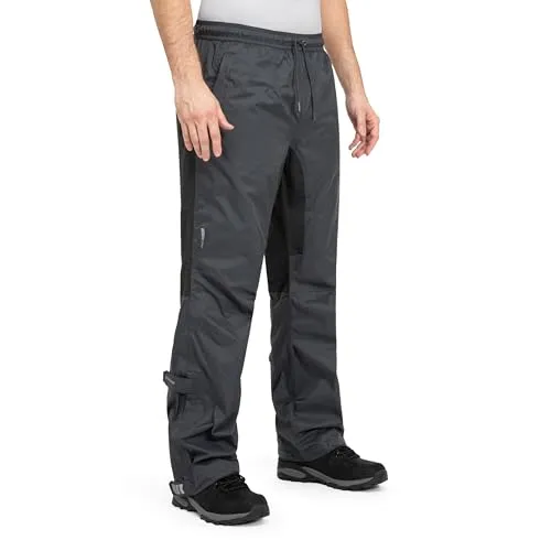 Höhenhorn Pluvia Herren Regenhose Grau Gr. M - Funktionsjacke: Absolut wasserdicht mit 5.000 mm Wassersäule und atmungsaktivem Material, ideal für Outdoor-Aktivitäten. Kompakt verstaubar im Transportbeutel für unterwegs.