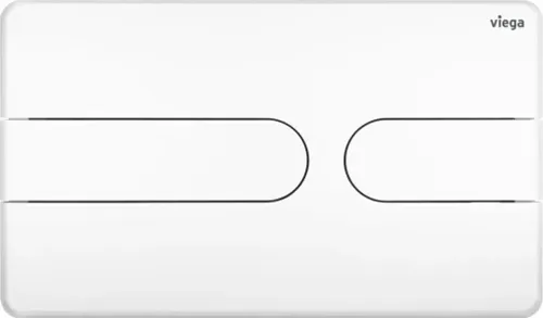 Viega WC Betätigungsplatte VfS 23 8613.1 aus Kunststoff - WC-Teile & -Aufsätze, moderne Betätigungsplatte in elegantem weiß alpin für eine stilvolle Badgestaltung
