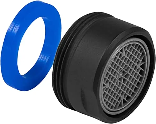 Cornat Strahlregler M24 x 1 AG – Matt-schwarze Optik – Mischdüse | Black Edition – Außengewinde – Passend für handelsübliche Armaturen – Aus Messing gefertigt – Luftsprudler