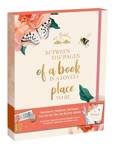 My Booklove - Markieren Notieren Verzieren, das perfekte Set für Bücherliebhaber - Kreatives Set mit Journal, Fineliner, Textmarkern, Stempeln und mehr für eine individuelle Gestaltung deiner Bücher. Ideal für kreative Köpfe!