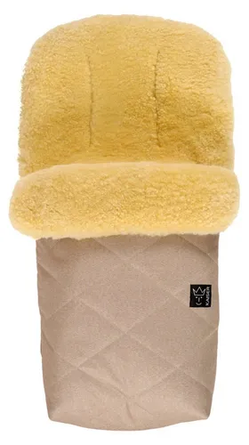 Lammfell Fußsack Natura, sand melange