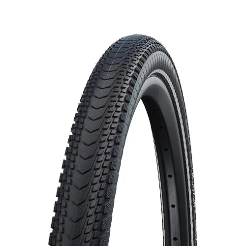 Schwalbe Marathon Almotion Evo 28'' - Pannensicherer Fahrradreifen - Fahrradreifen 28'' x 2,15'' mit vielseitigem Profil, Reflexstreifen und Tubeless-Ready für optimale Sicherheit und Komfort auf Touren und beim Bikepacking.