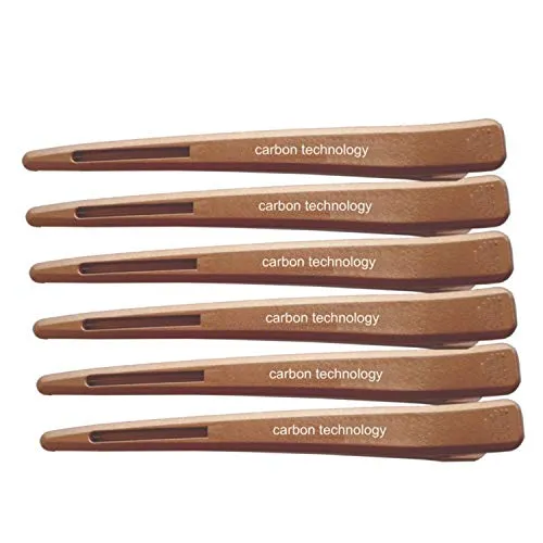 Sanshin Carbon Abteilclips 12 cm ROSEGOLD 6 Stück