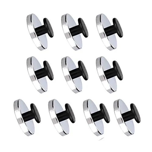 Magnet mit Chromblende und Knauf/Griff, bis 11 Kg, Durchmesser 51 mm, Magnethalter, Rundmagnet 10 x