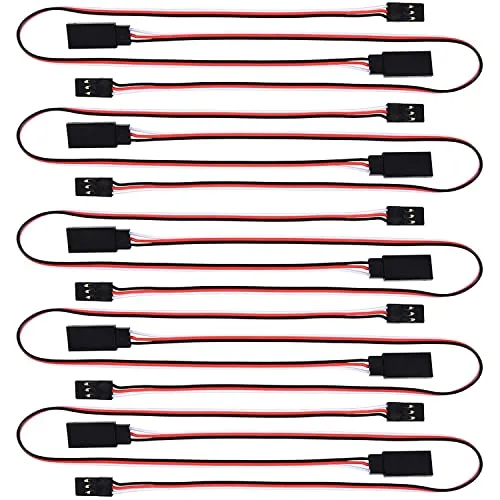 YIXISI 10 Stück RC Servo Verlängerungskabel 300mm 3pin JR Stecker für Fernbedienung Flugzeug
