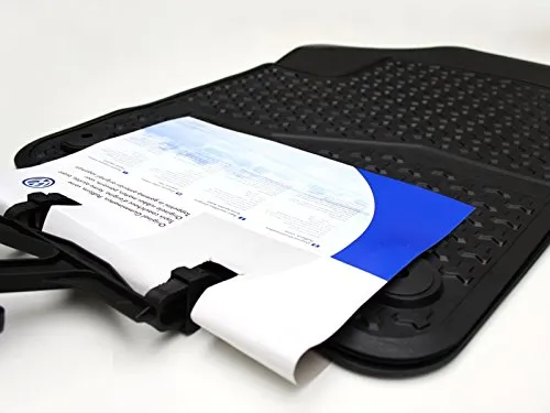 Volkswagen Gummi Fußmatten für VW up! - 2x Allwettermatten - Original Gummi Fußmatten für VW up!, 100% passgenau und langlebig. Mit Druckknopf-Befestigung für sicheren Halt. Farbe: schwarz, ideal für den täglichen Einsatz.