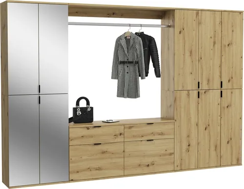 Garderobenkombination Projekt X in Artisan Eiche Nachbildung