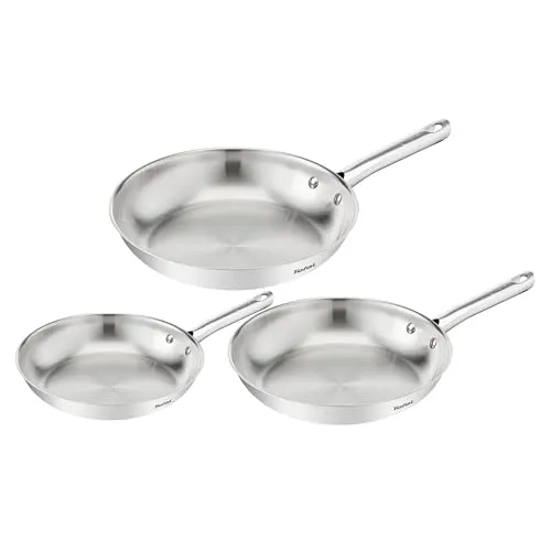 Tefal Duetto On Pfannen-Set, 20/24/28 cm aus hochwertigem Edelstahl