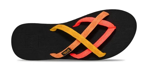 Teva OLOWAHU WOMEN Sandale rot 36 EU - leicht und schnell trocknend - Sportliche Sandale in NEON CORAL MULTI, Größe 36. Atmungsaktives Obermaterial und EVA-Dämpfung bieten hohen Tragekomfort. Ideal für aktive Tage und den entspannten Einsatz am Wasser.