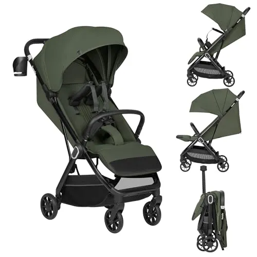 Lionelo Buggy Bess - Leichter Faltbuggy für Kinder bis 22 kg - Buggys - Mit nur 7,5 kg ideal für Reisen, lässt sich einhändig zusammenklappen und bietet eine stufenlose Rückenlehnenverstellung für maximalen Komfort.