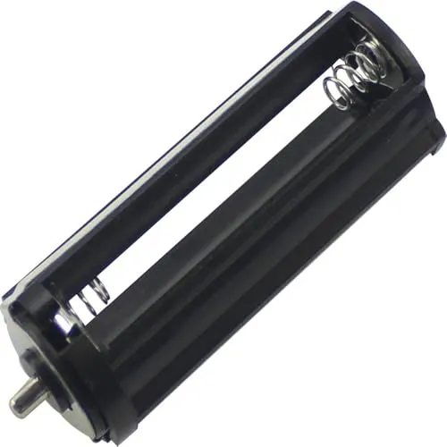 Runde Batteriehalter für 3 x 1,5V AA-Batterien, Ø 30 mm, Zylindrische Batteriebox