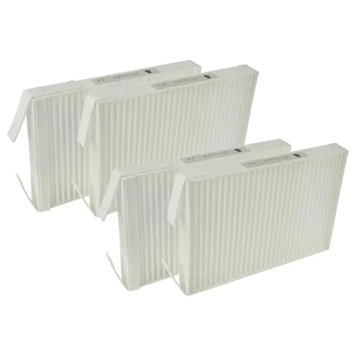 vhbw Filterset Ersatz für Zehnder 527005400 für Lüftungsgerät - Luftfilter G4 / F7 (4 Stück), 18 x 12 x 4 cm, Weiß