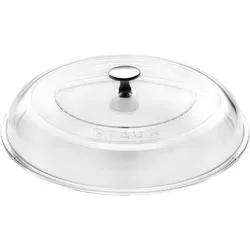 STAUB Gewölbter Glasdeckel 20 cm - vielseitig einsetzbar - Hochwertiger Glasdeckel für Gartöpfe & Bräter, ideal für alle Herdarten und mit zweifachem Ringdesign für optimale Hitzeverteilung.