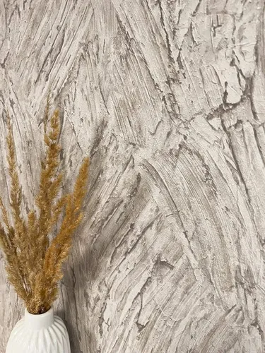 Newroom Vliestapete Beige - Glamour Tapete mit 3D Optik - Tapeten für stilvolle Raumgestaltung, die mit ihrer Metallic-Struktur optisch vergrößern und das Ambiente aufwerten. Ideal für Schlafzimmer, Wohnzimmer und Küche.