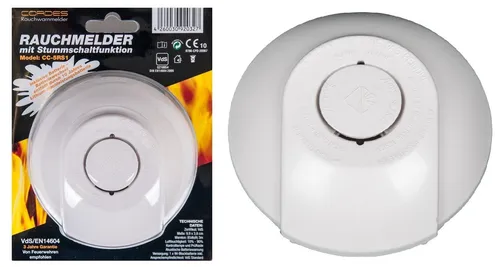 Cordes Rauchmelder CC-5RS1 Rauchwarnmelder Vds geprüft Feuermelder 10 Jahre