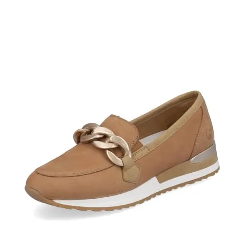 Remonte Damen Slipper R2544 - Bequeme Slip-Ons mit losem Einlage - Slipper & Mokassins für Damen, ideal für den Alltag mit herausnehmbarer Innensohle und flachem Absatz für optimalen Tragekomfort.