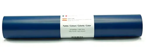 Vinyl Folie selbstklebend 3m versch. Farben Folie Dunkelblau-Matt