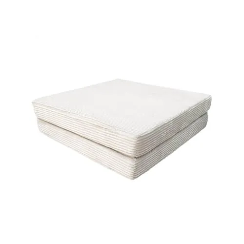 HOME DELUXE Spielsofa LIV Cord Beige mit kleiner Matratze - Kinderzimmermöbel, vielseitig einsetzbar und fördert Kreativität bei kleinen Entdeckern ab 18 Monaten.