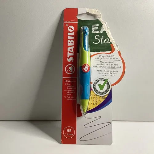 P073 STABILO Bleistift EASYergo 1.4, limonengrün/aquamarin Druckbleistift