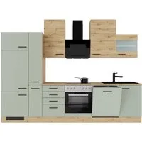 Flex-Well Exclusiv Küchenzeile Cara 310 cm Schilfgrün