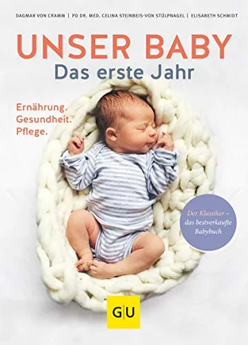 Unser Baby. Das erste Jahr: Ernährung - Gesundheit - Pflege (GU Baby) - Geschenkbuch für Geburt & Taufe, bietet wertvolle Tipps zur Ernährung, Gesundheit und Pflege Ihres Neugeborenen.