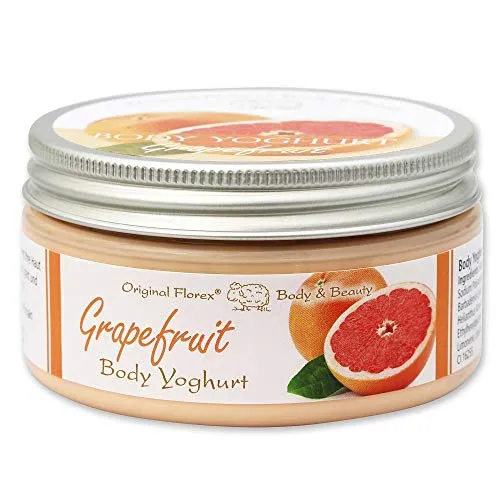 Florex Body Yoghurt - Grapefruit - erfrischend leichter Vitamin Body Jogurt Seidenweiche Haut 200 ml