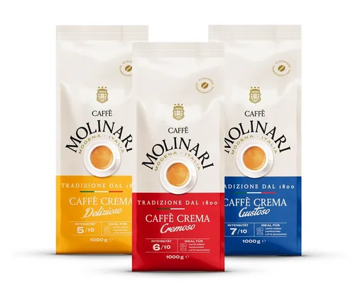 Caffè Molinari Caffè Crema Probierset - Ganze Bohne