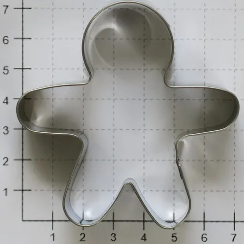 Birkmann 1010724410 Ausstechform Knuddel-Keks, Gingerman, 7 cm, Kunststoff, Grau, 5 x 3 x 2 cm