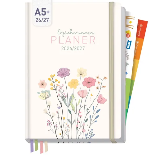 Häfft Erzieher-Planer 2026/2027 / A5+ / Flower Joy von Häfft