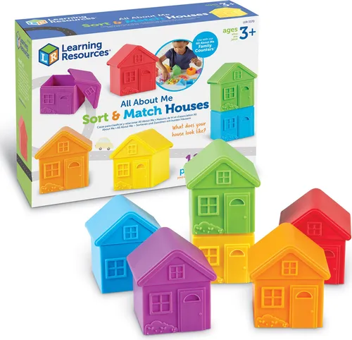Learning Resources Lernspiel Sortier- und Zuordnungshäuser All About Me