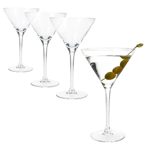 MamboCat Espresso Martini Helene Gläser 4er Set - Cocktailgläser für stilvolle Anlässe, ideal zum Servieren von Espresso Martinis und anderen Cocktails. Spülmaschinengeeignet und mit eleganter Optik für besondere Momente.