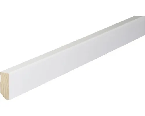 Handwerkerleiste Sockelleiste weiß foliert 16 x 40 x 2400mm