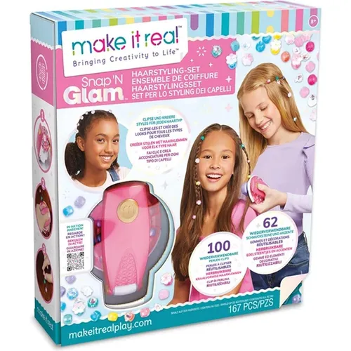 Make it Real Haarstyling-Set (MR1760) - Party Haarstyling-Set für kreative Looks, ideal für Kindergeburtstage und Mottopartys, inklusive vielseitiger Styling-Tools.