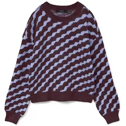 Vero Moda Rundhalspullover VMLARA LS O-NECK - Strickpullover aus elastischem Material für optimalen Tragekomfort, ideal kombinierbar für jeden Anlass, vom Alltag bis zum Abendoutfit.