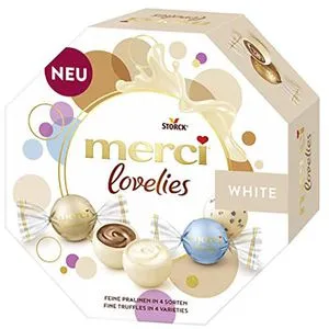 Merci Pralinen Lovelies, White, 185g, 14 Stück
